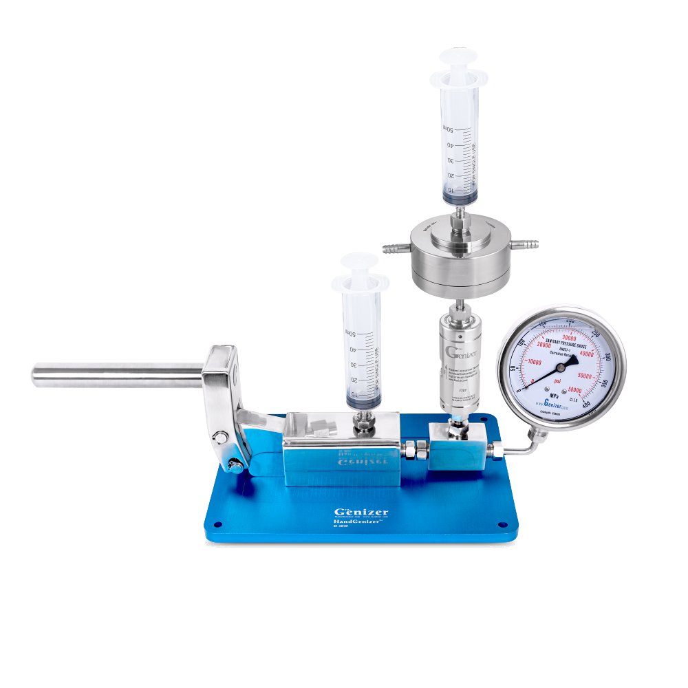 Mini Homogeneizador Manual de Alta Pressão - HandGenizer