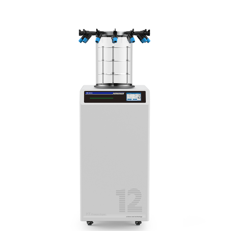 Liofilizador de grande capacidade SF9012, com câmara de prateleiras aquecidas e módulo de refrigeração vertical