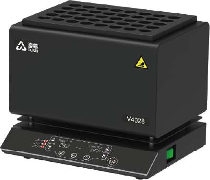 Digestor inteligente de ácidos AUWII V4028, bloco de grafite com painel de controle frontal